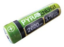 PYRA 18650 3,7V nabíjateľná