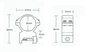 Matchmount Weaver /2pc double screw/ 30mm Med
