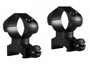 Precision Steel Ring Mounts Weaver (2pcs /1" High, With Nut)