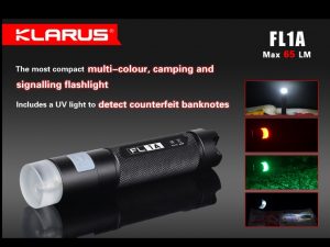 KLARUS Svietidlo FL1A (65lm) + AA 1,5V Batéria