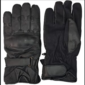 Rukavice (973) celokožené úderové s Kevlarom – XL (Black)