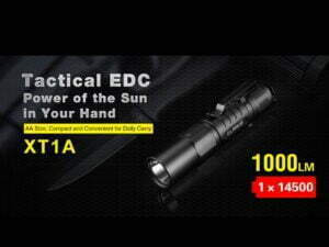 Klarus XT1A (1000lm) + 14GT-80UR (LiR 14500 3,7V 800mAh)