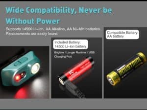 KLARUS Čelovka H1A-PL Ružová (350lm) + 14GT-80UR batéria.