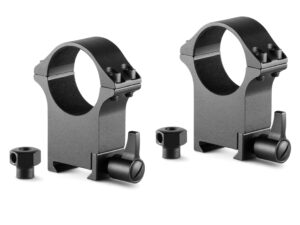 HAWKE Professional Steel Weaver (30mm/ 2pcs Extra High, With Nut + Lever) Ring Mounts